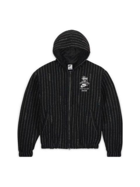Nike Nike x Stussy Striped Wool Jacket Black | REVERSIBLE