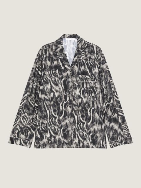 Givenchy PYJAMA SHIRT IN SILK WITH ANIMAL PRINT