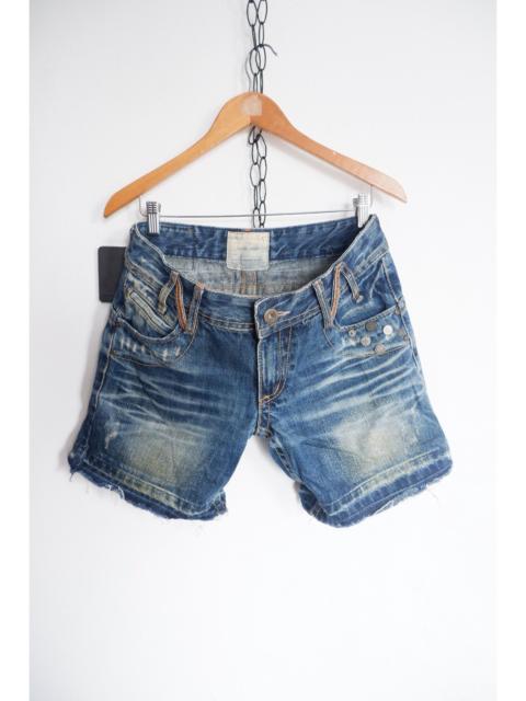 Hysteric Glamour Y2K Yoshitomo Nara Lolita Jeans Multi Button Shorts