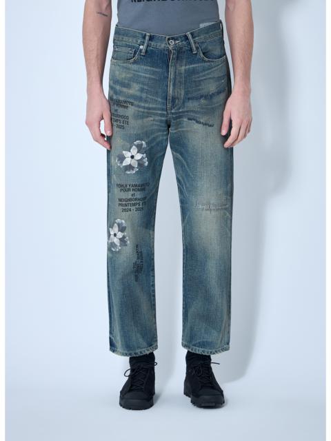 Yohji Yamamoto Men Logo Embroidery Jeans
