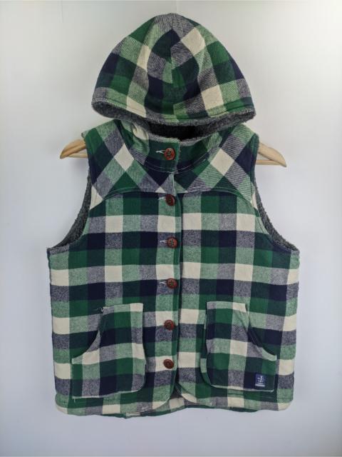 Other Designers Brand - Steals🔥Vest Sherpa Inner Hooded Checkered