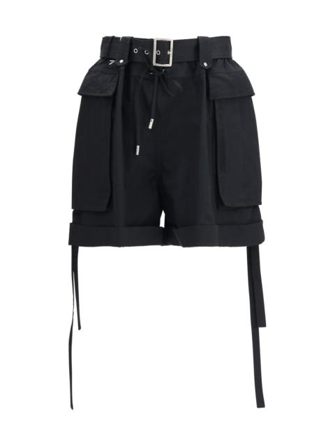 Alexander McQueen Alexander Mcqueen Women Cotton Shorts With Belt