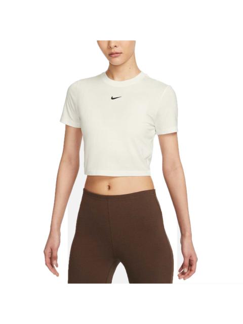 Nike (WMNS) Nike Sportswear Essential Crop Top (Asia Sizing) 'White' FB2874-133