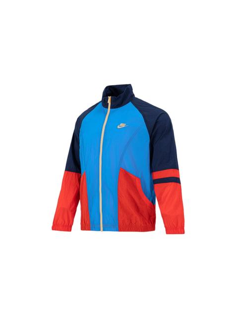 Nike Men's Nike Nsw Trend Ul Jkt Casual Colorblock Sports Breathable Woven Jacket Dark Sky Blue DD6171-43