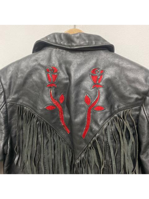 Other Designers Protech Leather Jacket Biker Navajo Inspired 