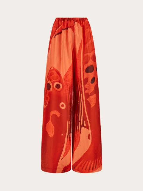 Silk palazzo trouser