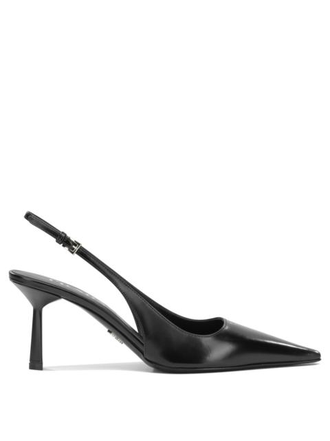 Prada Prada 50mm Leather Slingbacks