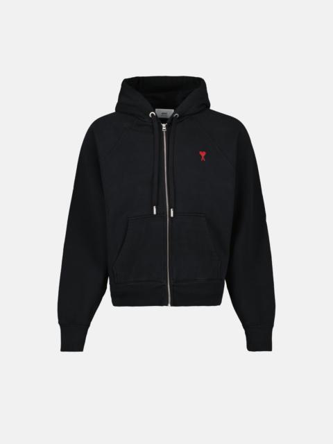 AMI Paris Sweatshirt zippé Ami de Coeur