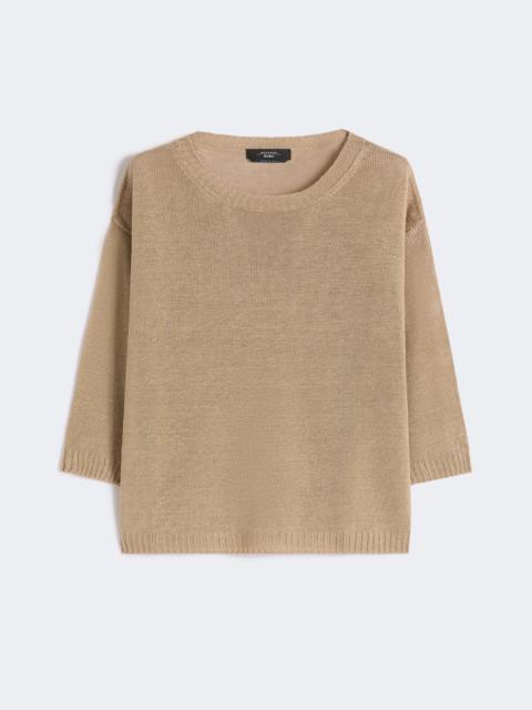 WEEKEND Max Mara Linen yarn oversize jumper - EARTH