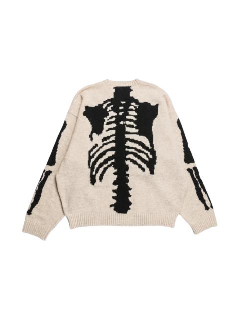 Kapital KAPITAL 5G Wool BONE Crew Sweater 'Ecru'