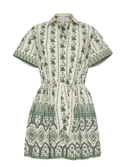 Cara Cara Asbury Mini Dress in Vining Flora Green