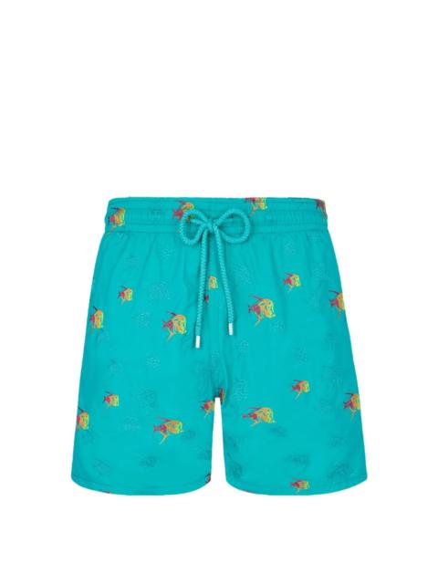 Vilebrequin Mistral Piranhas-embroidered swim shorts