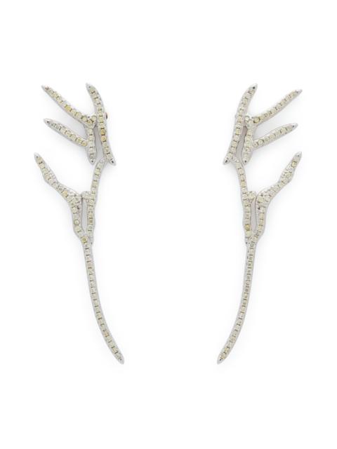 Collina Strada OLIVINE PAVE WING EARRINGS