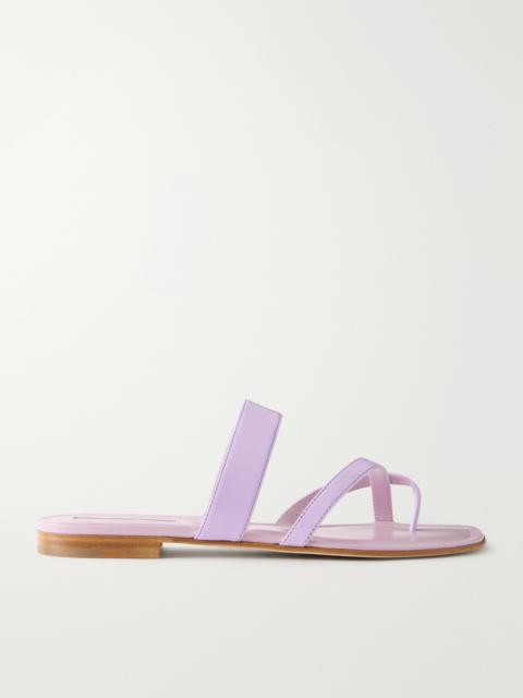 Manolo Blahnik Susa Leather Sandals