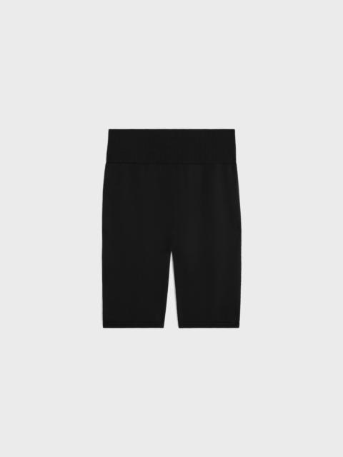 CELINE Triomphe cycling shorts in technical jersey