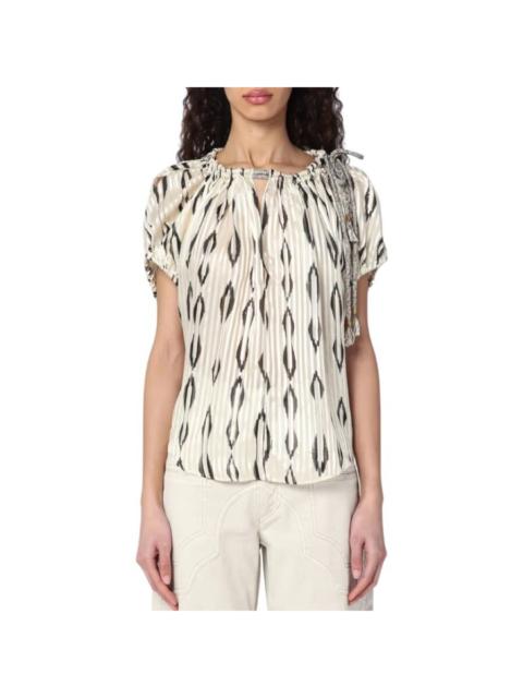 Isabel Marant Isabel Marant Sonae Pleated Silk Blouse