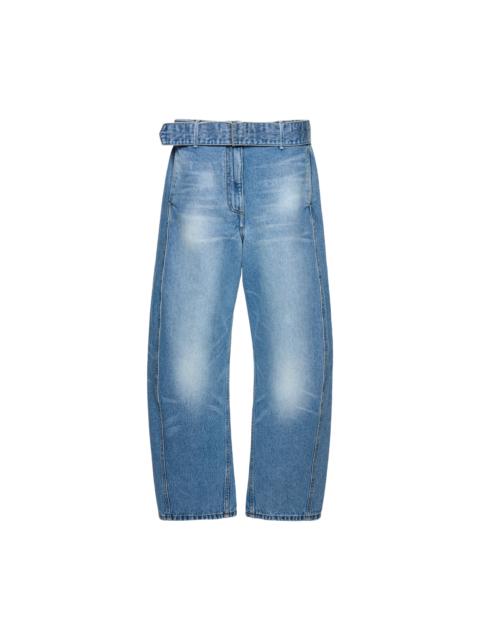 MAGDA BUTRYM BELTED DENIM PANTS