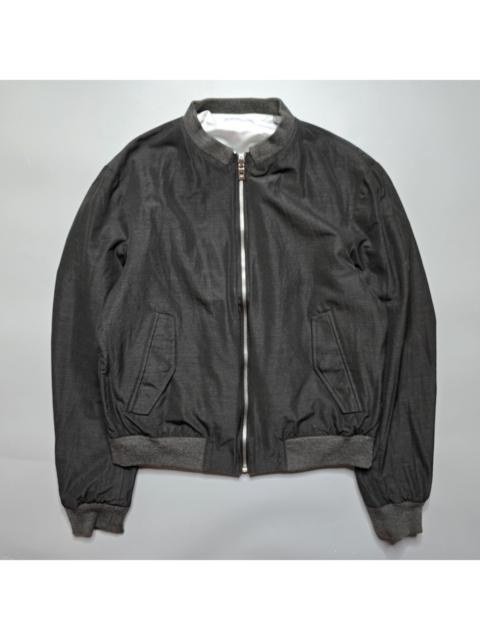 Wooyoungmi - Wool Reversible Cropped Bomber Jacket