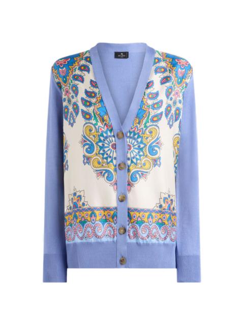 Etro printed silk cardigan