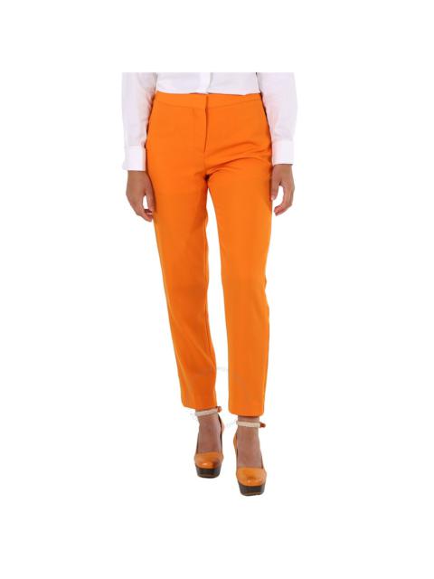 Burberry Burberry Ladies Deep Orange Aimi Mid-Rise Tailored Trousers