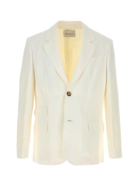 AMI Paris Ami Men White Viscose Blend Blazer