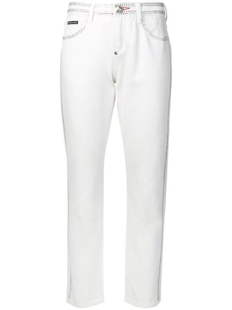 PHILIPP PLEIN crystal embellished slim-fit jeans