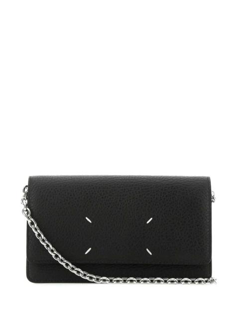 Maison Margiela Maison Margiela Women Black Leather Crossbody Bag