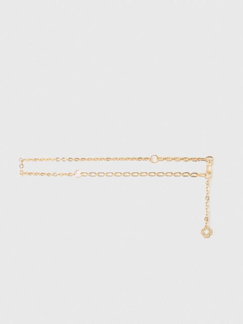 maje Clover logo chain belt