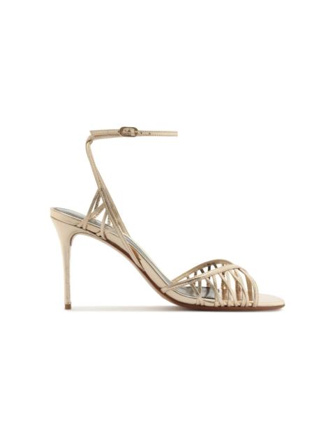 ALEXANDRE BIRMAN Solene Leather Sandals gold