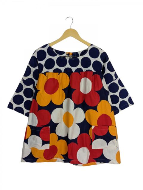 Other Designers Neiman Marcus - Vtg Neiman-Marcus Floral X Dot Apron Light Jacket