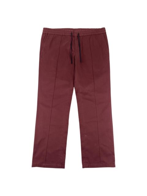 Valentino Burgundy Trousers with Drawstrings