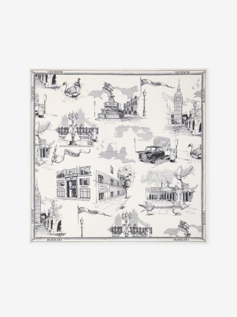 Burberry London Landmarks Silk Scarf