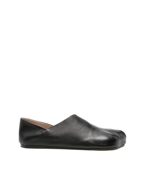 leather loafers