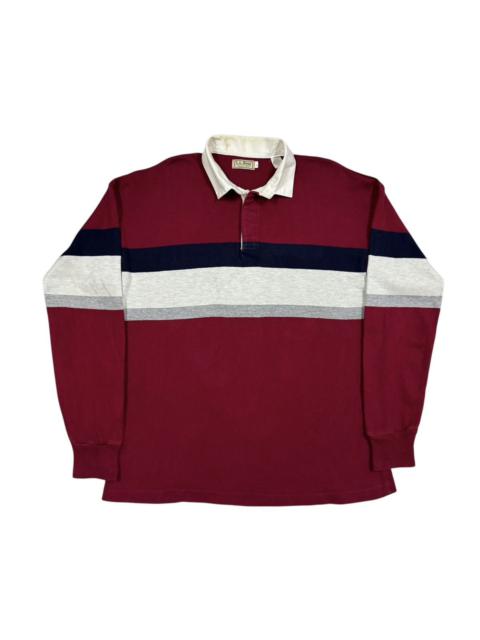 L.L. Bean - Vtg🔥80’s LL Bean Rugby Stipred Shirt Made In Usa
