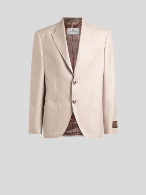 Etro SINGLE-BREASTED COTTON-BLEND JACKET