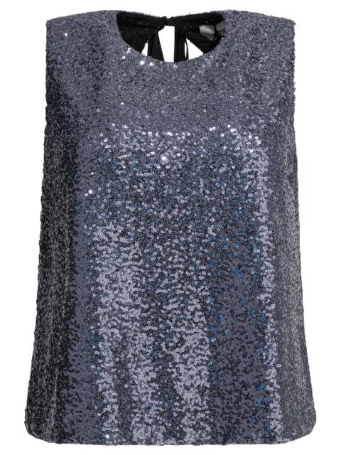 Other Designers Semper Sequined A-line Top