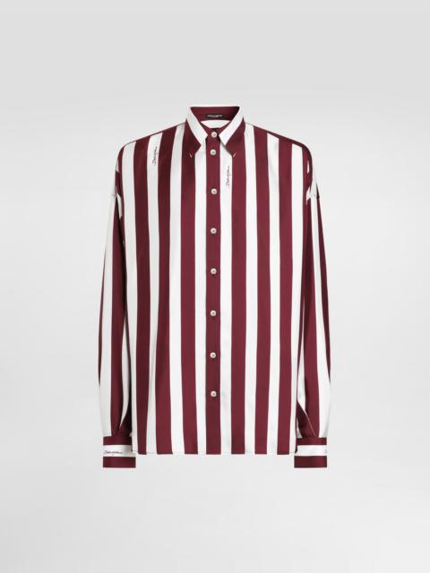 Dolce & Gabbana Striped silk twill shirt