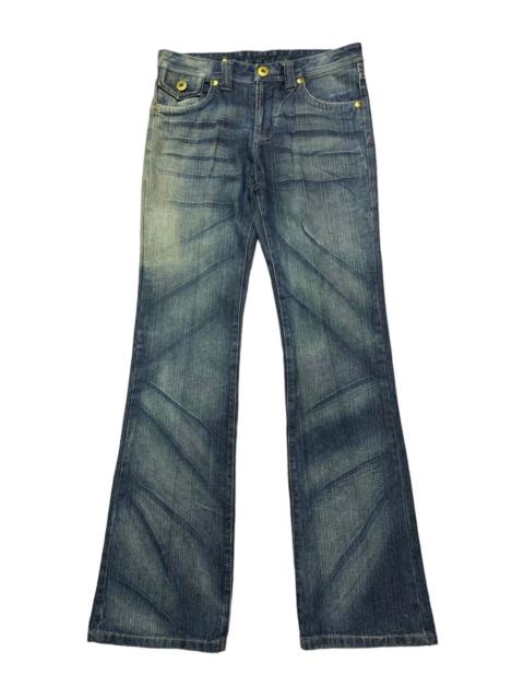 Hysteric Glamour Flare Japanese Brand Mud Washed Denim