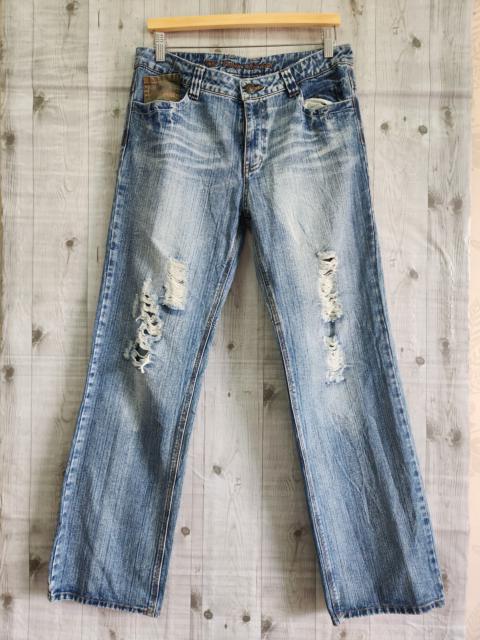 Other Designers Sky Bomber Japan Blue Denim Ripped Jeans