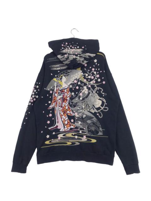 Other Designers Japanese Brand - Vintage Geisha Zipper Sweater Embroidered Logo