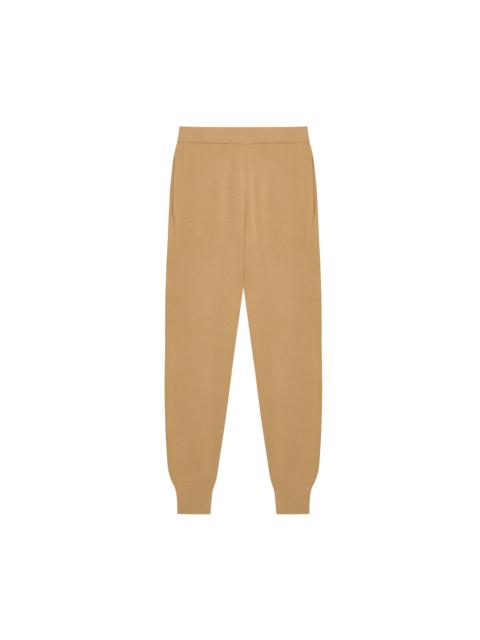 PANGAIA Womens Regenerative Merino Wool Track Pants - Camel