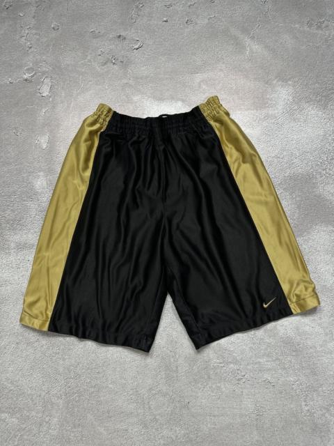 Nike Vintage 90s Nike Basketball Baggy Gold Black Shorts