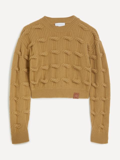 Stella McCartney Falabella Cable-Knit Wool Jumper