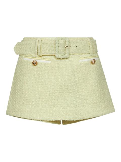 self-portrait Yellow Boucle Skort