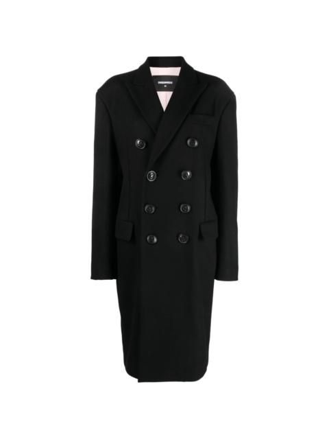 DSQUARED2 double-breasted virgin wool coat