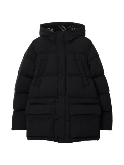 Burberry LOGO-PATCH PUFFFER COAT