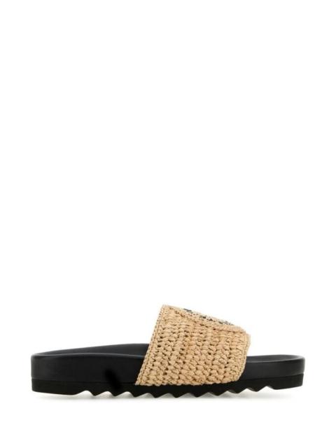 Stella Mccartney Women Raffia Elyse Slippers