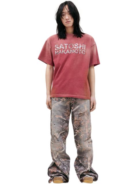 SATOSHI NAKAMOTO T-SHIRT WITH THREE-DIMENSIONAL LOGO
