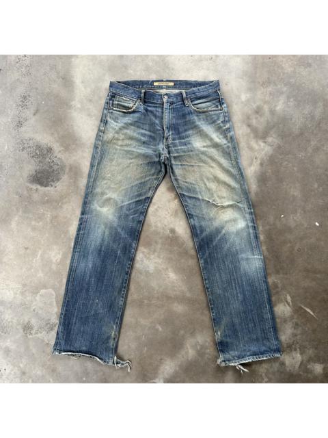 Other Designers Vintage Japanese Rusty Distressed Faded Denim Jean Pant W34