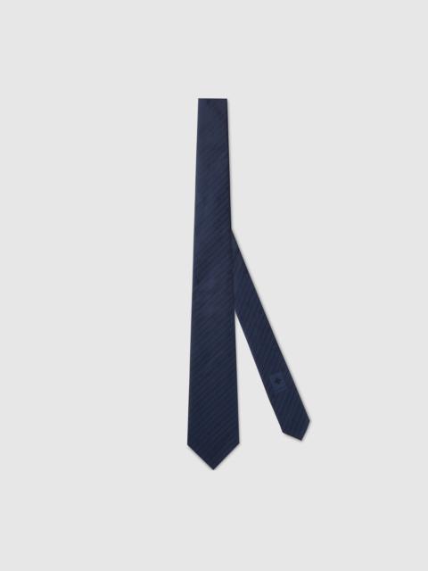 GUCCI Interlocking G silk jacquard tie